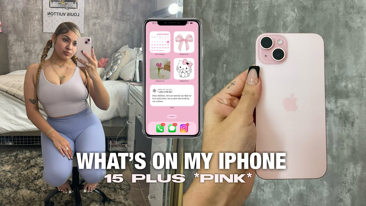 WHAT'S ON MY IPHONE 15 PLUS?!