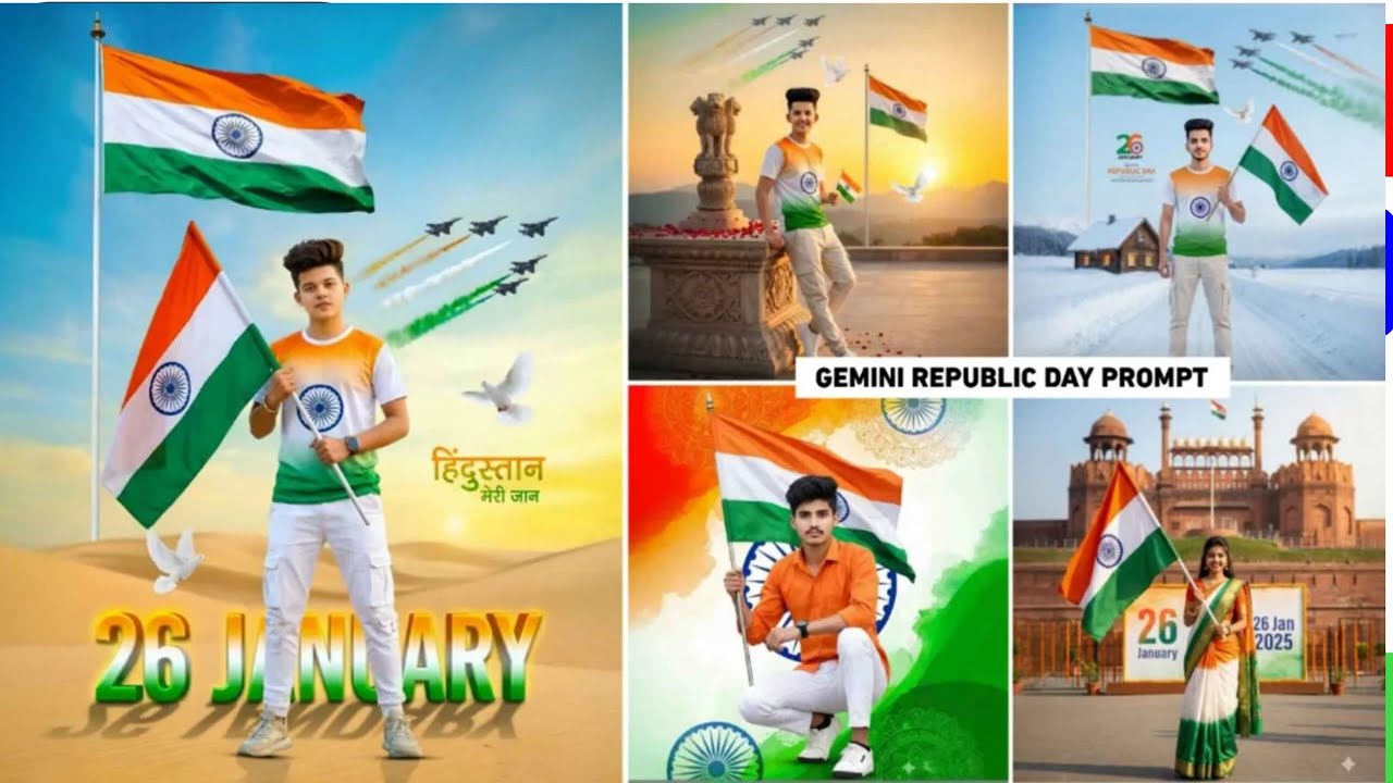 26 january ka photo kaise banaen | republic day photo editing | republic day 