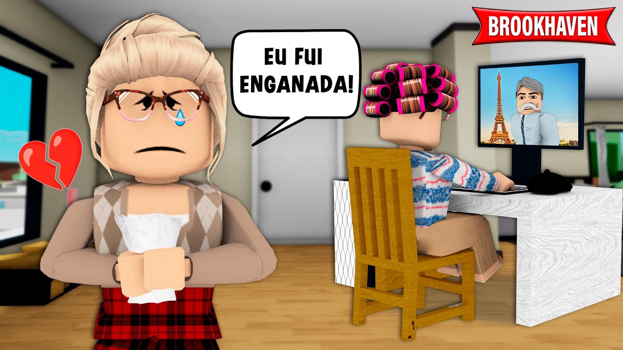 VOVÓ FOI ENGANADA PELO NAMORADO VIRTUAL! Historinhas Brookhaven RP 🏡 │ ROBLOX