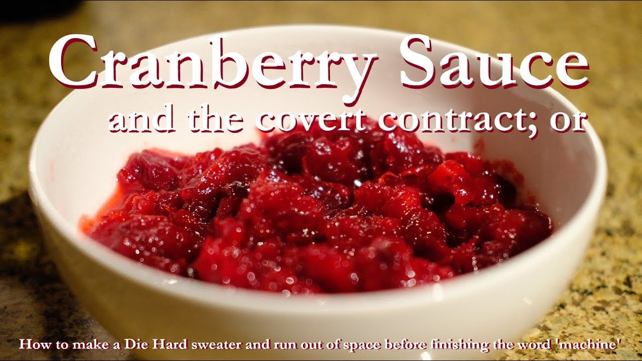Cranberry Sauce and covert contracts