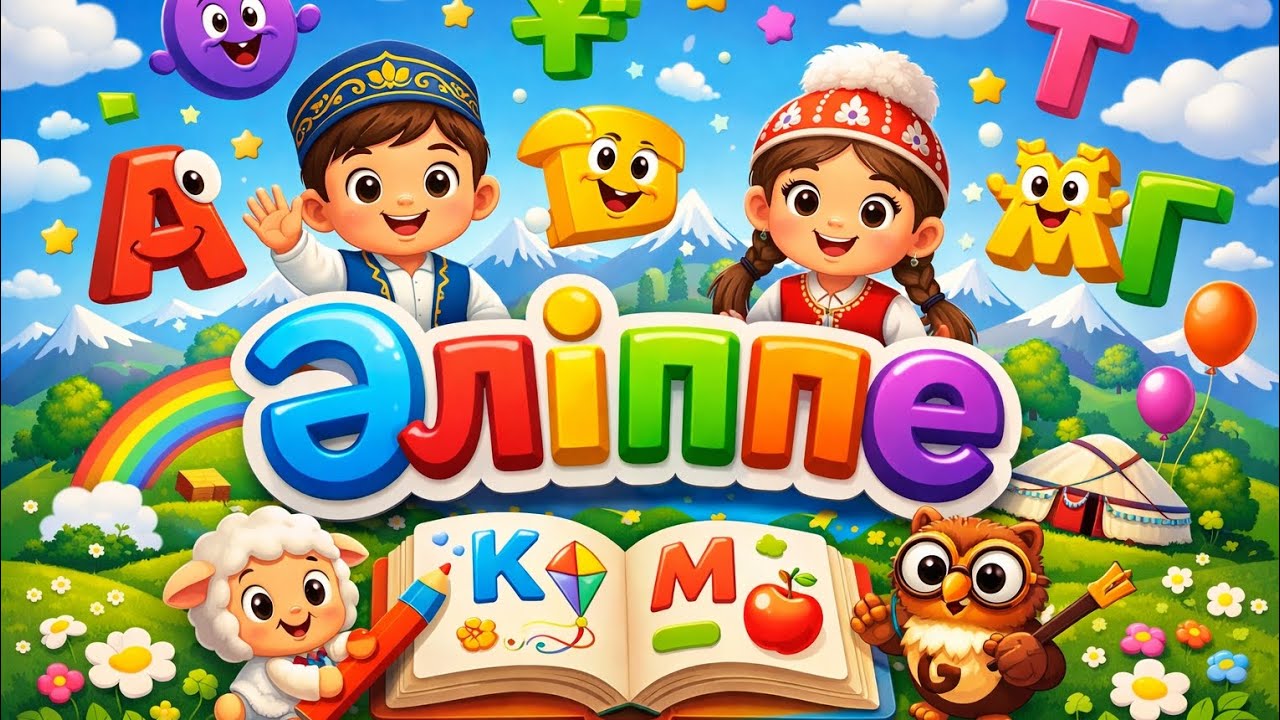 Қазақша АЛФАВИТ 📚📖. Казахский Алфавит.👫📘💼