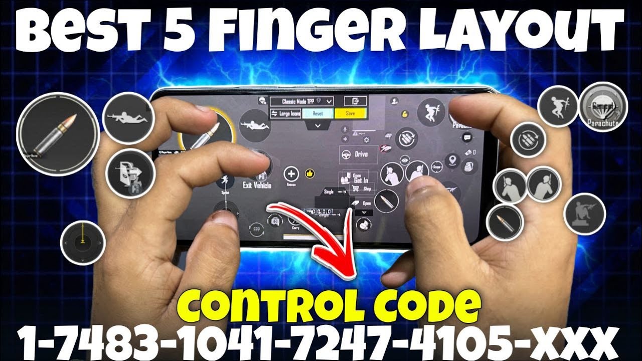 BGMI PUBG MOBILE 3.8 UPDATE BEST 5 FINGER CLAW CONTROL CODE | 5 FINGER CLAW LAYOUT 2025
