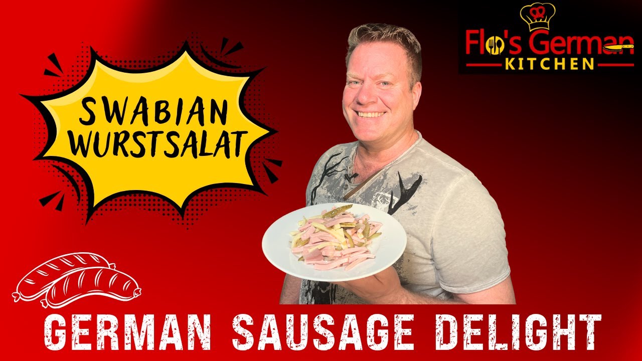 🥨 Swiss Sausage Salad Like a German! 🇩🇪🧀🥗 Creamy, Tangy & Delicious with Flo’s Kitchen Magic 🍺