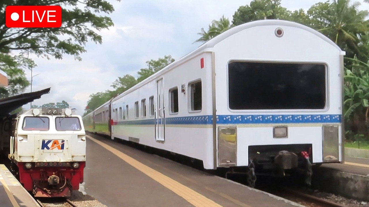 🔴 MENGEJAR KERETA INSPEKSI SELATAN KAWIS NUSANTARA !! Nonton Kereta Api Siang di Stasiun Malang