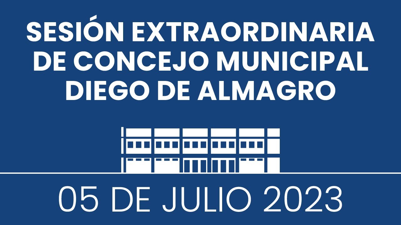 Sesi&oacute;n de Concejo Extraordinario IMDA [2023-07-05]