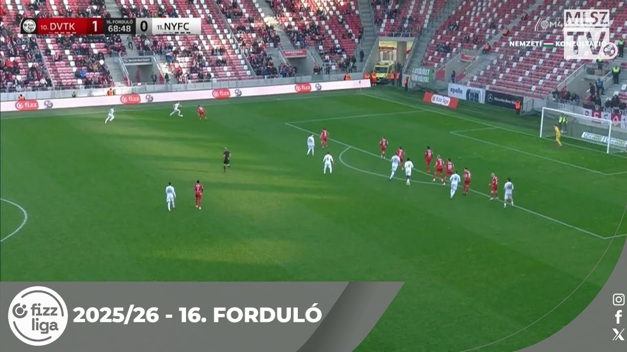 Acolatse Elton-Ofoi m&aacute;sodik g&oacute;lja a DVTK &ndash; Ny&iacute;regyh&aacute;za Spartacus FC m&eacute;rkőz&eacute;sen