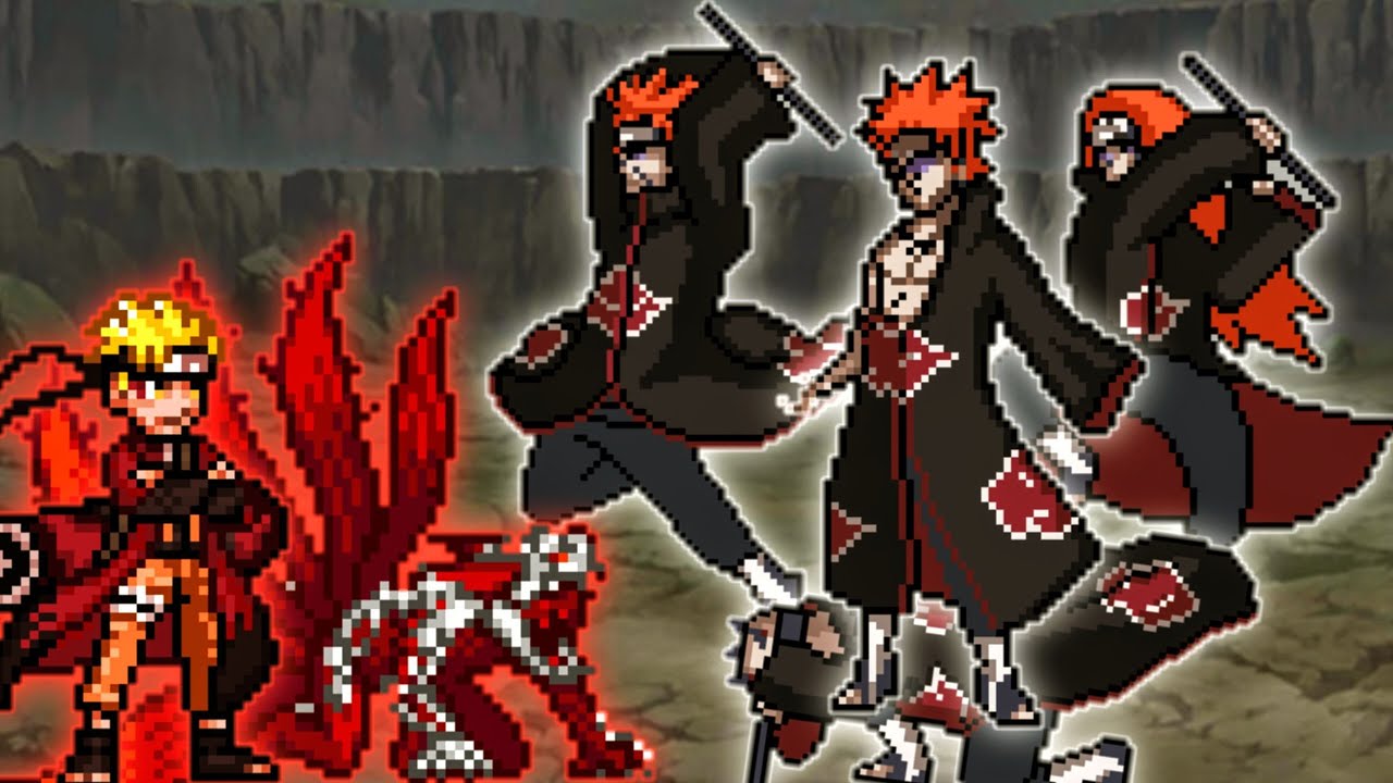 Naruto Sennin Mode V2 OP(New) VS Pain V2 OP in Jump Force Mugen