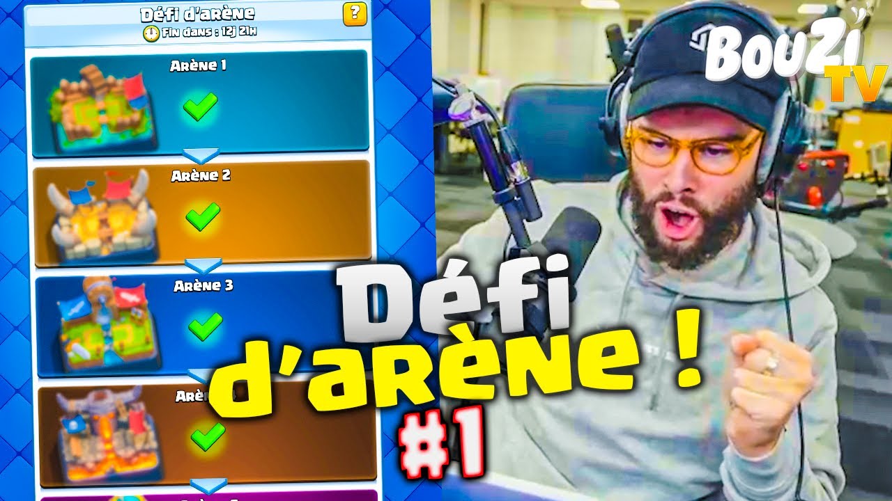MON NIVEAU EST STRATOSPHERIQUE EN FAIT ! (défi d'arène clash royale)