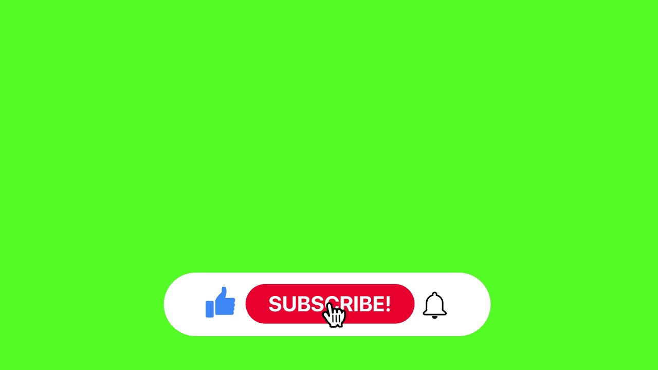 LIKE And SUBSCRIBE Green Screen Video