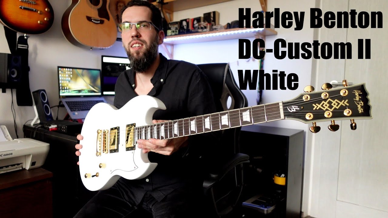 Harley Benton DC-Custom II White