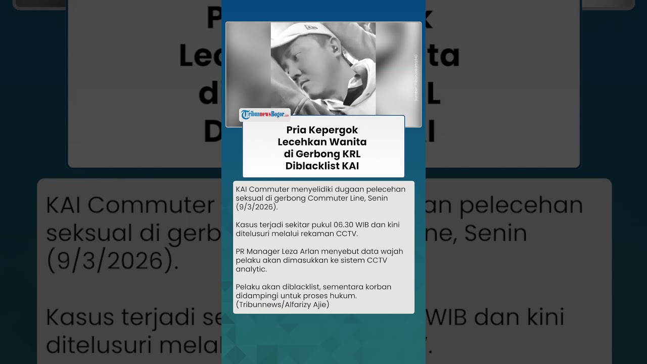CABUL! PRIA Lecehkan Wanita di Gerbong KRL Jakarta, Pihak KAI bakal Blacklist Pelaku