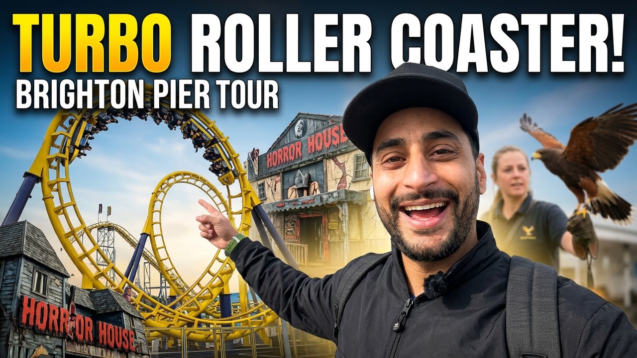 Brighton Pier Sunset Walk 🌅 UK Travel Diaries | UNSCRIPTEDKV Ep 4