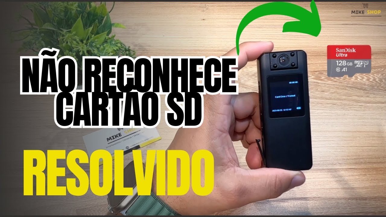 Câmera não reconhece cartão de memória como resolver simples e fácil ERRO NO CARTÃO Como Formatar