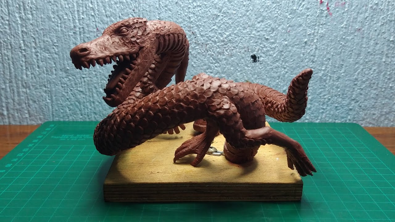 Escultura de un Dragón Japonés con Plastilina | Japanese Dragon Sculpture