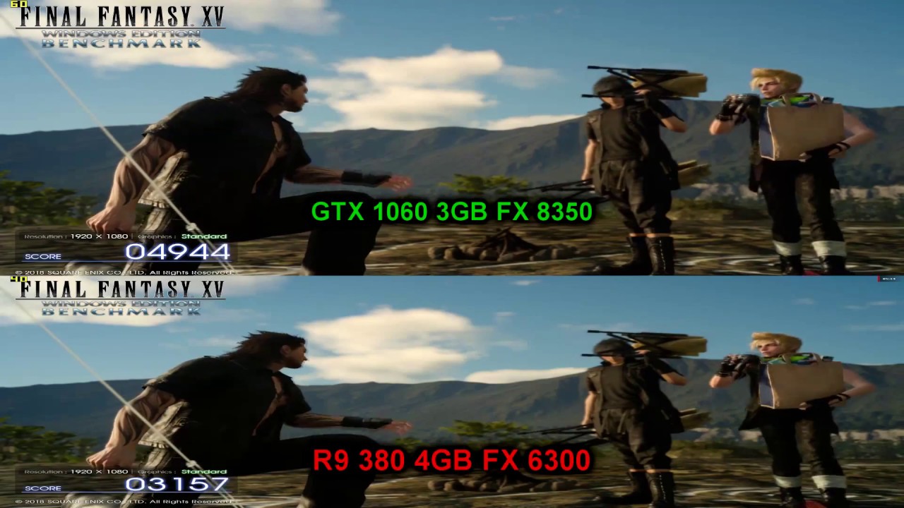 GTX 1060 3GB FX 8350 VS R9 380 4GB FX 6300