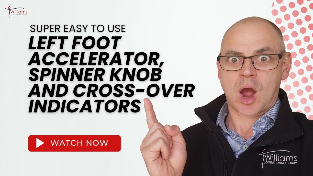 Left Foot Accelerator, Spinner Knob and Cross-Over Indicators