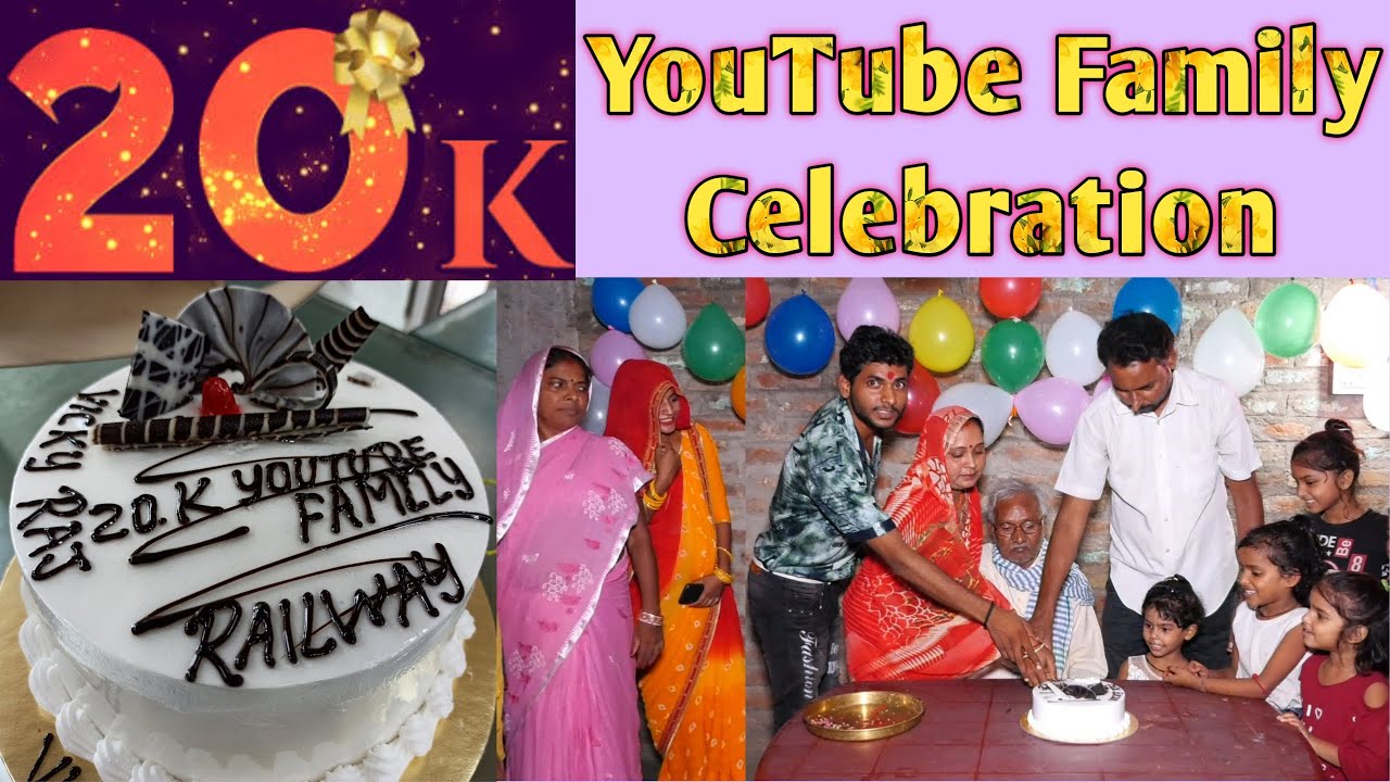 20k YouTube Family Celebration | 20k Subscribers Celebration | YouTube Journey Vicky Raj Railway