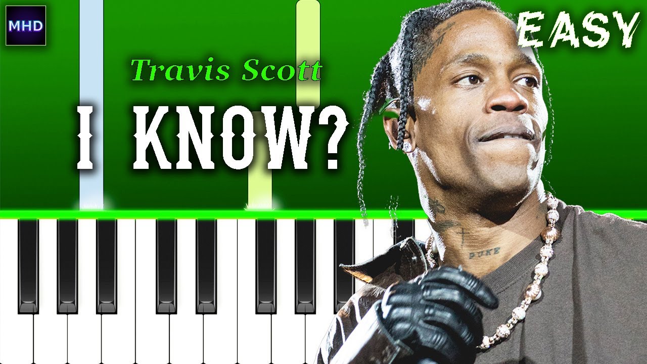 Travis Scott - I KNOW - Piano Tutorial [EASY]