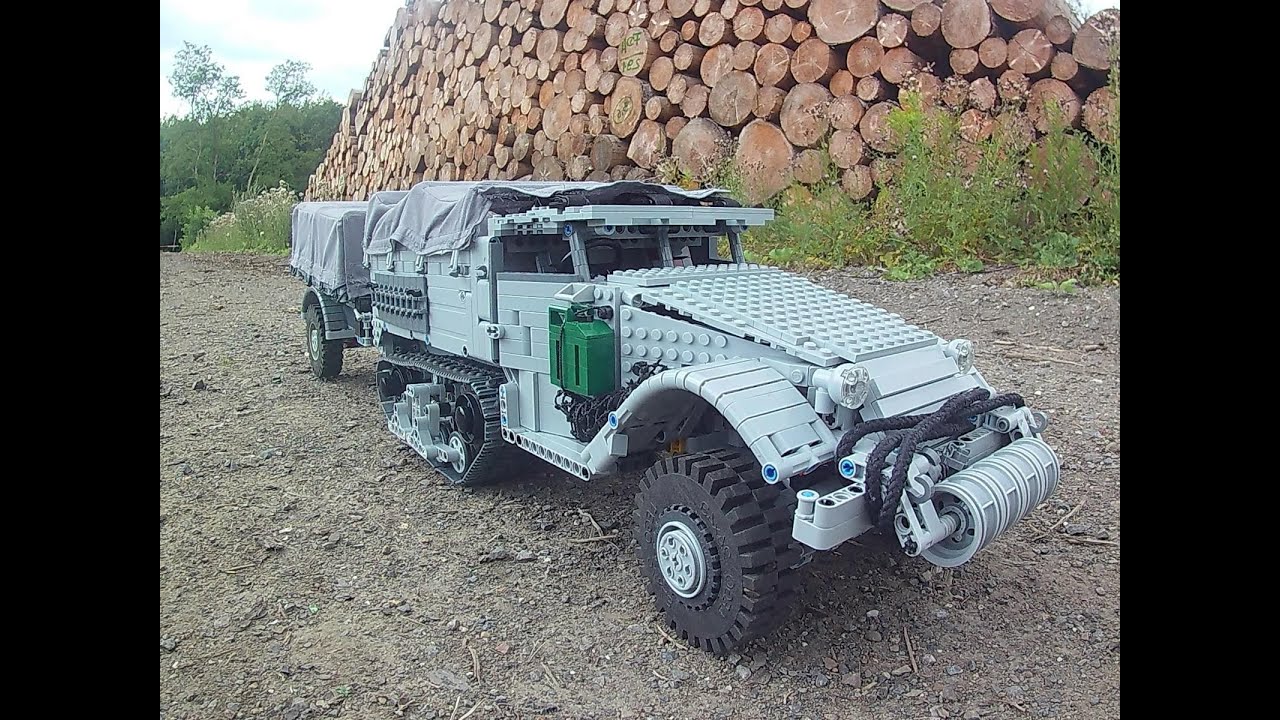Lego Technic MOC 50196 M3 Half Track with Trailer by Legolaus