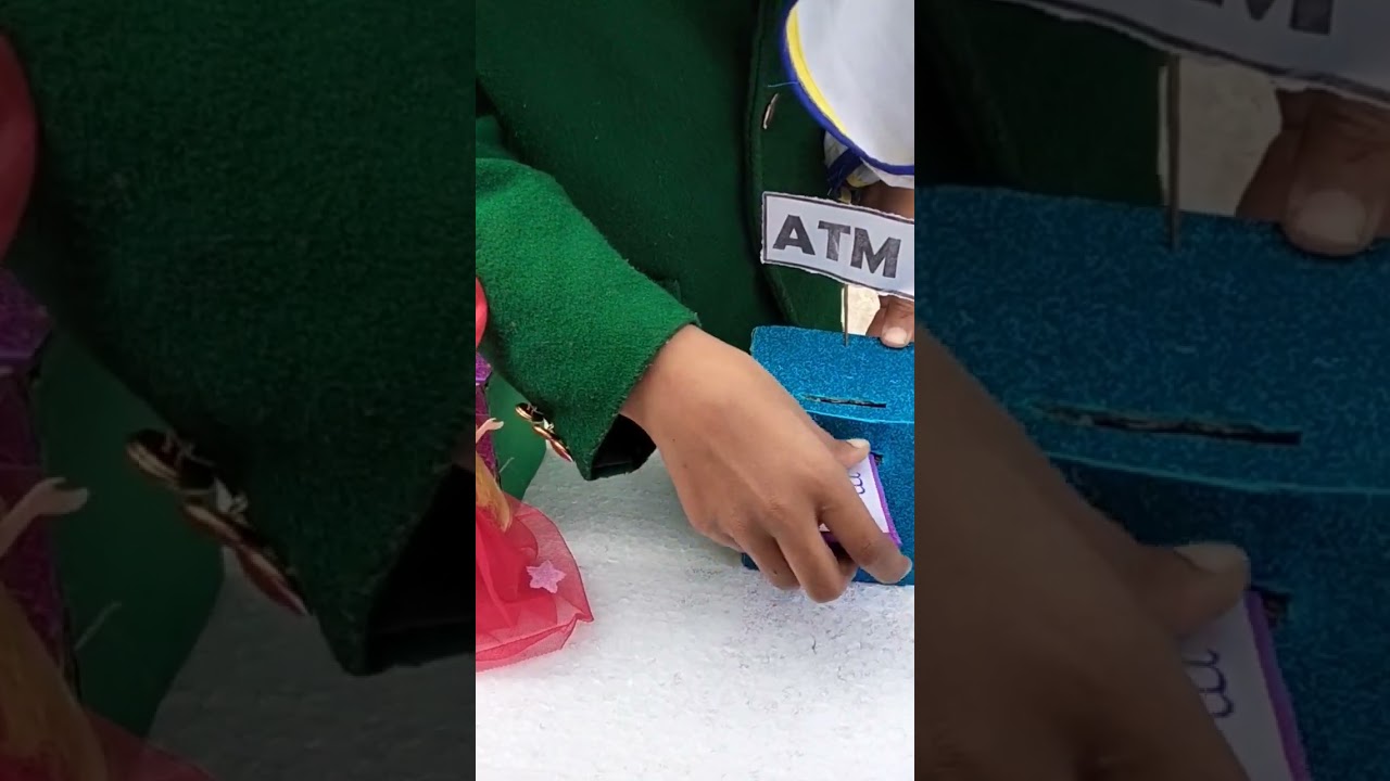 science Exhibition ATM machine presentation by students