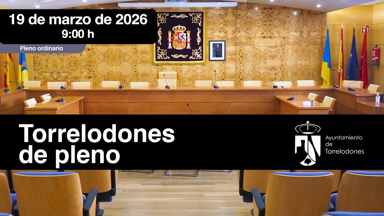 Pleno ordinario el jueves 19 de marzo a las 9:00h