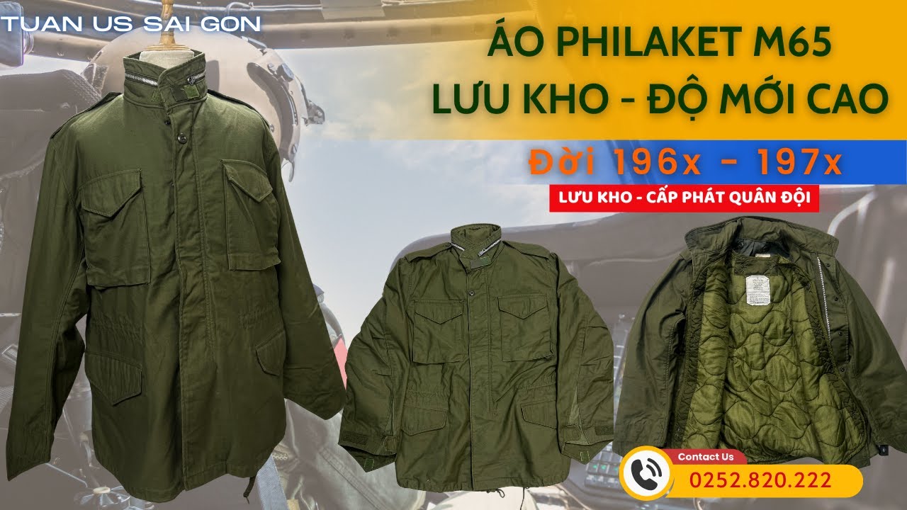 [09/1] ĐỒ L&Iacute;NH MỸ | &Aacute;O M65 VIP LƯU KHO - ĐỘ MỚI CAO | ĐỜI 196X - 197X | CHUẨN CẤP PH&Aacute;T QU&Acirc;N ĐỘI MỸ