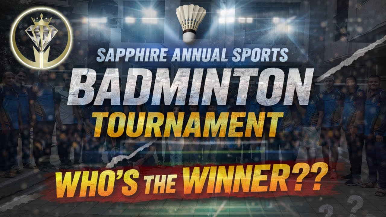 76th Vlog | Sapphire Annual Sports | Badminton Tournament | Men’s Doubles 🏸