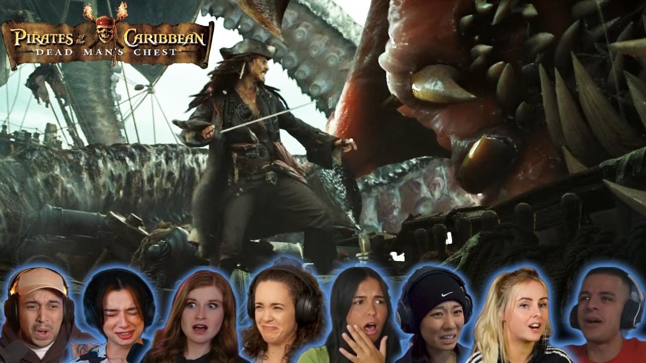 Best Reactions to "Jack Sparrow vs The Kraken" | Pirates of the Caribbean Dead Man's Chest (2006)