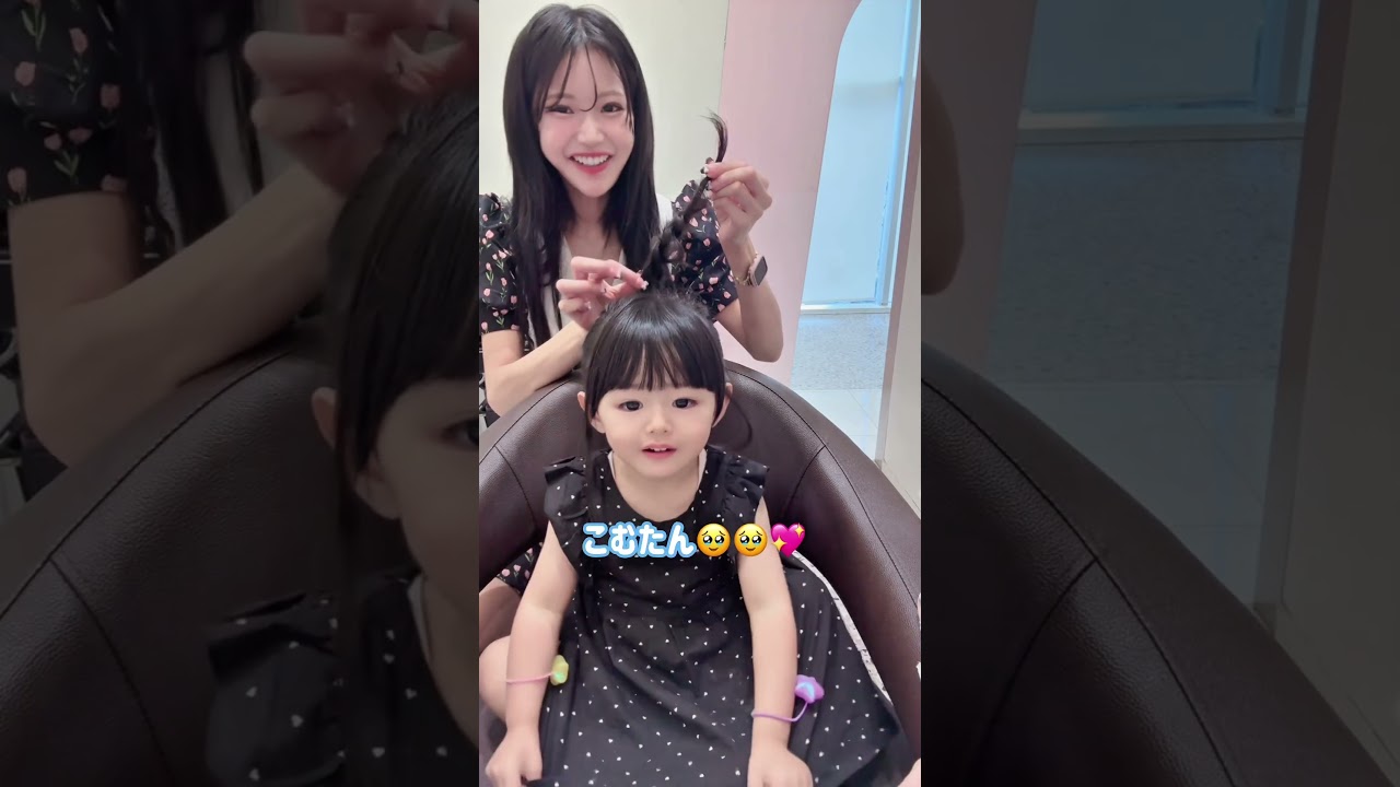 シンデレラになりたいらしい💎👸💕#キッズヘア #ヘアアレンジ #ヘアアレンジ動画 #キッズヘアアレンジ #親子ヘア