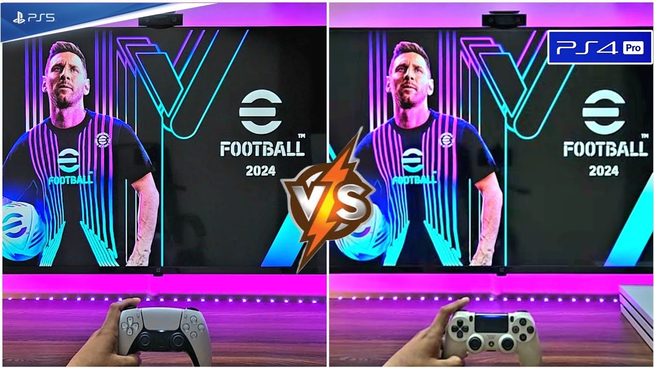 Электронный футбол 2024 (PS5 против PS4 PRO)