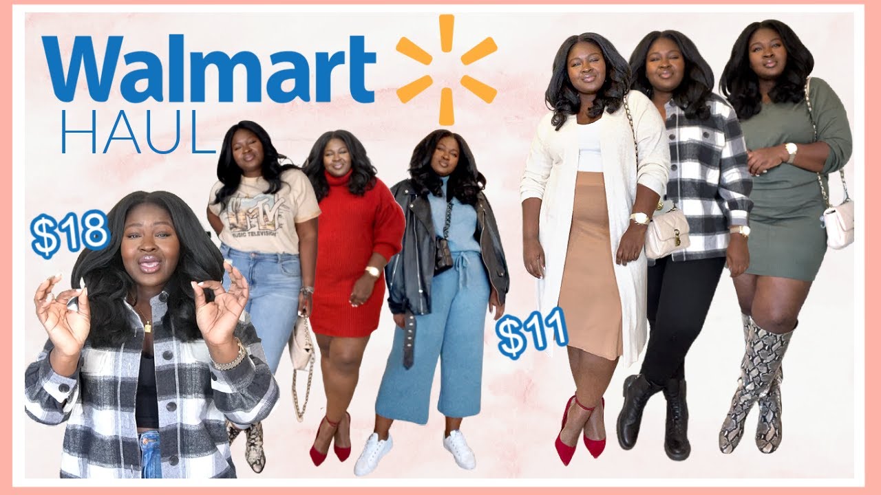 HUGE WALMART Try On HAUL - Winter 2021 Outfits *YOU NEED THESE!!* #WalmartHaul - Plus size Fashion