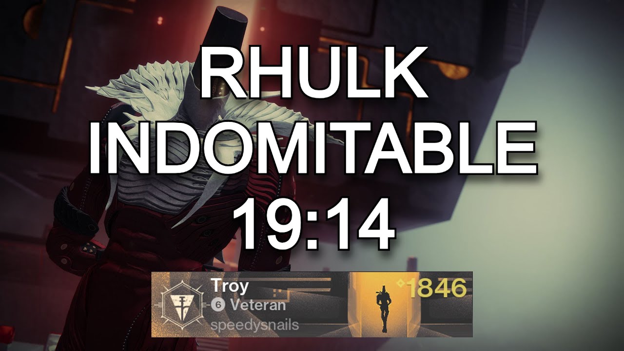 Pantheon: Rhulk Indomitable in UNDER 20 minutes! (World Record)
