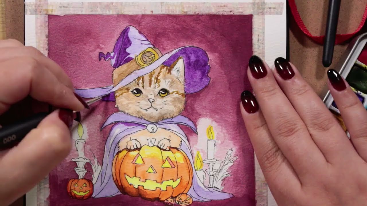 Wizard Halloween Cat | قط الهالويين الساحر