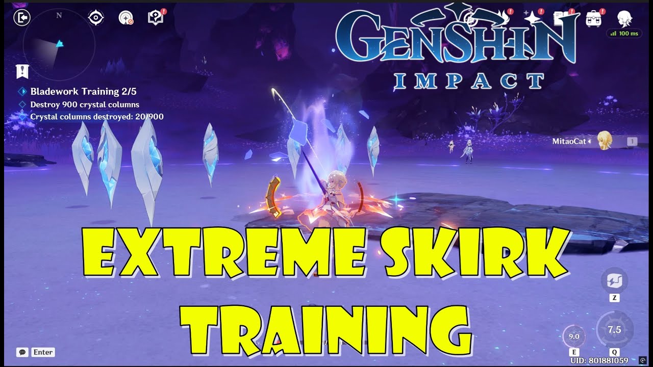Extreme Skirk Training - Genshin Impact