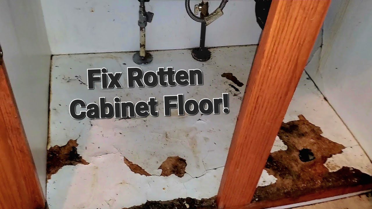 How to Replace a Damaged Sink Vanity Floor – Pro Kitchen Cabinet Repair!