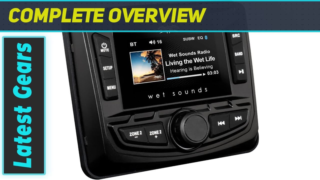 Wet Sounds WS-MC-2 | Непревзойденный морской тюнер с поддержкой SiriusXM и защитой от атмосферных...
