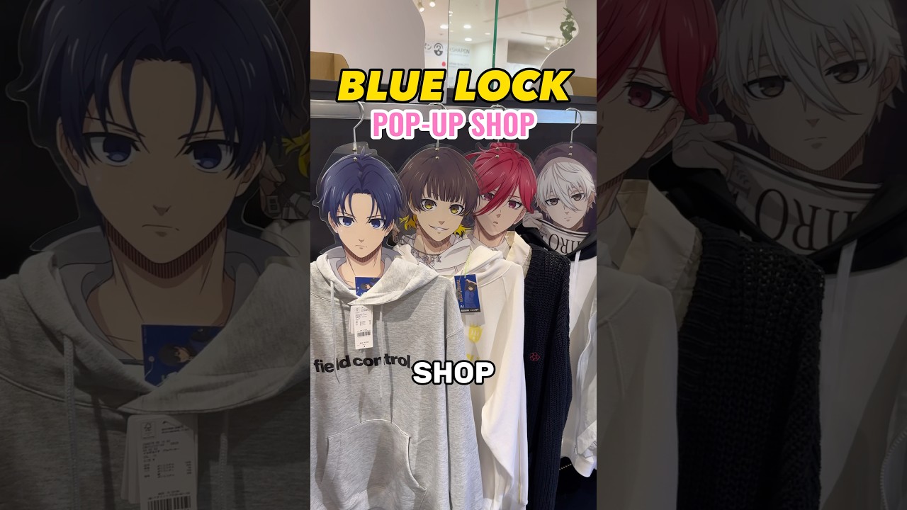 This BLUE LOCK pop-up shop in TOKYO is amazing!!💙⚽️ #bluelock #anime #japan