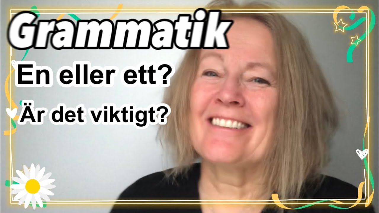 Один или один? Это важно? - Учите шведский с Мари