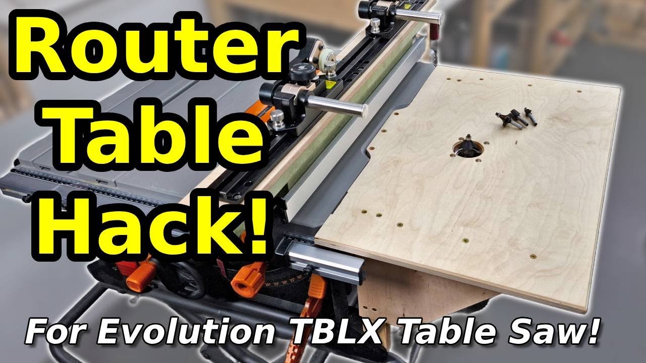 DIY Router Table for Evolution R255TBLX | Small Workshop Upgrade