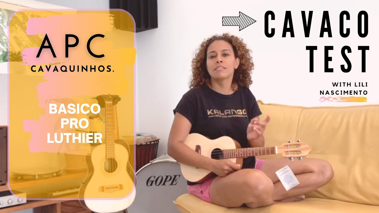 Lili Nascimento comparing APC cavaquinhos for Kalango.com