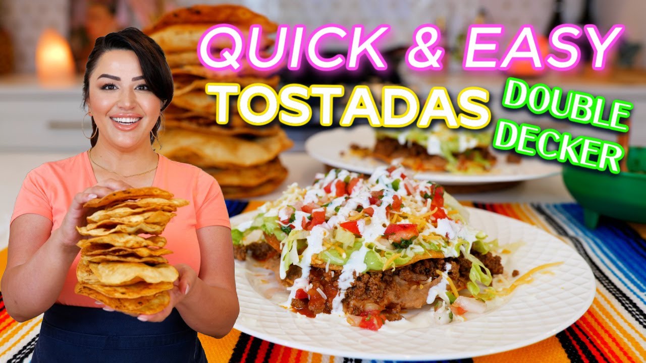 MEGA CRUNCHY Ground Beef TOSTADAS, YUMMY like a Taco Bell Tacos & PIZZA
