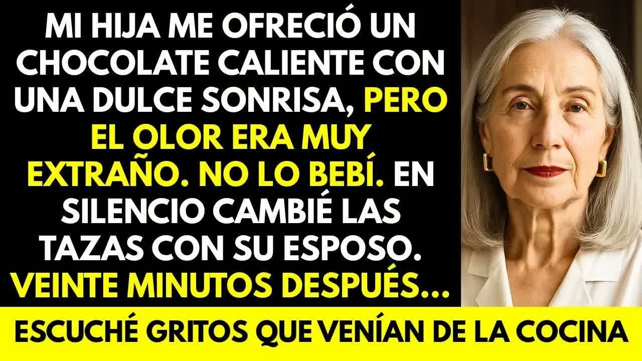 Mi hija me dio un chocolate extraño; lo cambié con su esposo. Minutos después oí gritos en la cocina
