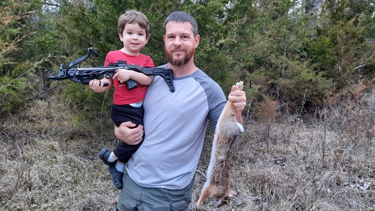 Rabbit Hunting With A Mini Crossbow / Smoked Rabbit Gumbo / Catch & Cook