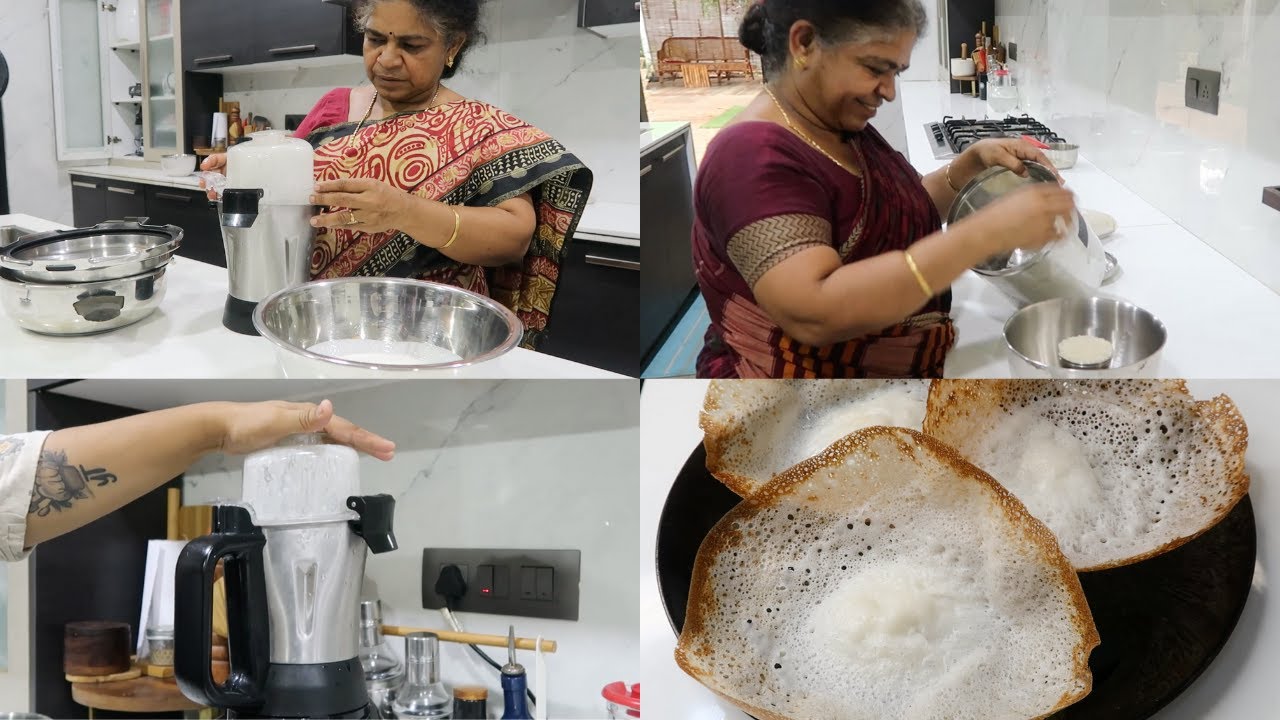 Amma makes the best & soft Appam  - Amma's Cooking is the Best part 8 - Appam Recipe