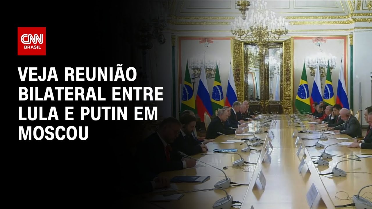 Veja reunião bilateral entre Lula e Putin em Moscou | LIVE CNN