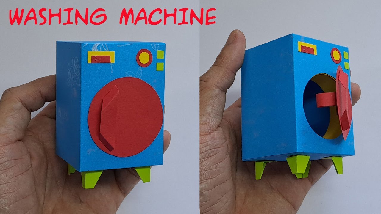 How To Make Washing Machine Paper | Paper Craft