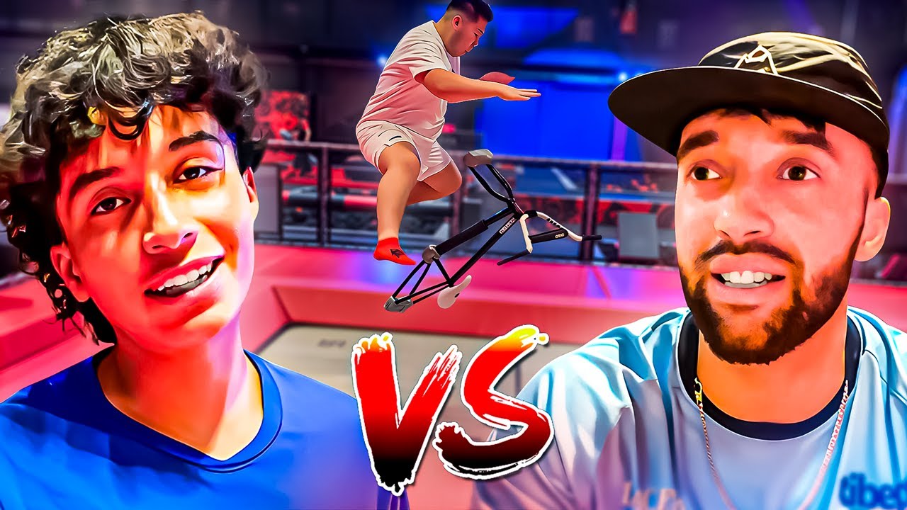 GAME OF BIKE 🤪 Con BMX de Cama Elástica
