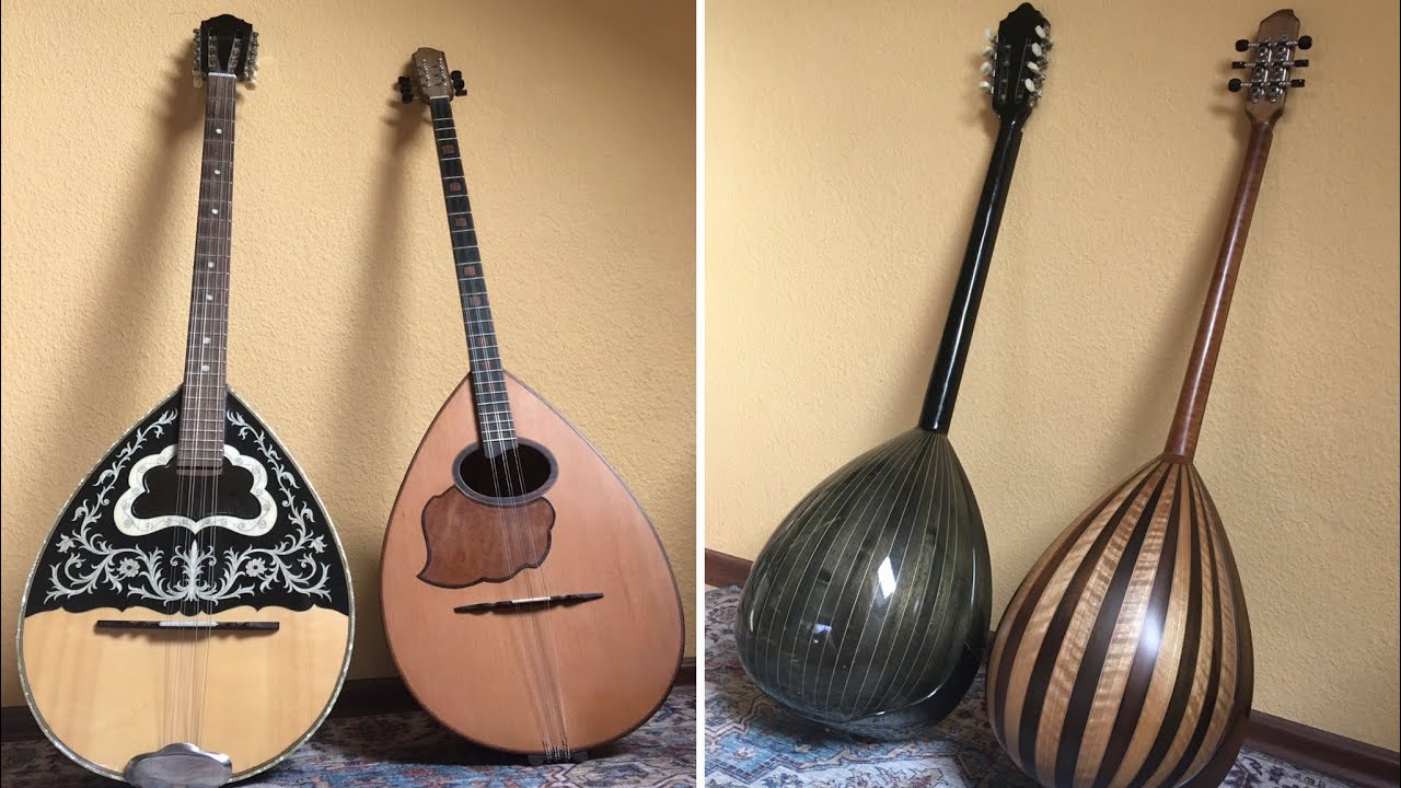Trichordo and tetrachordo bouzouki compared - Dd aa dd and Cc Ff aa dd tunings