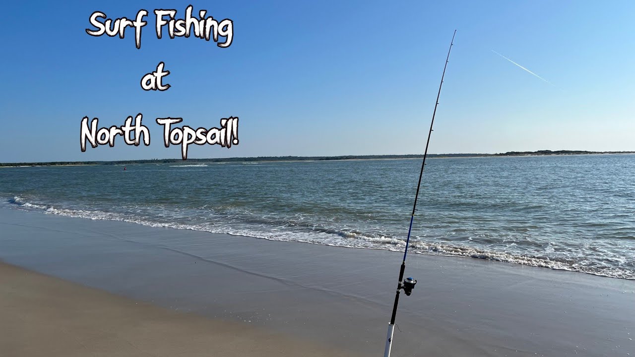 Surf Fishing with Shrimp at North Topsail Beach 2023!!!