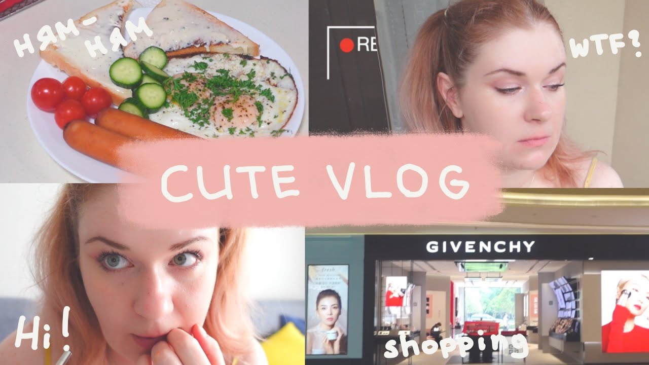Cute VLOG #1🌷 знакомство🤝 |шоппинг🛍 |распаковки📦| еда🍱